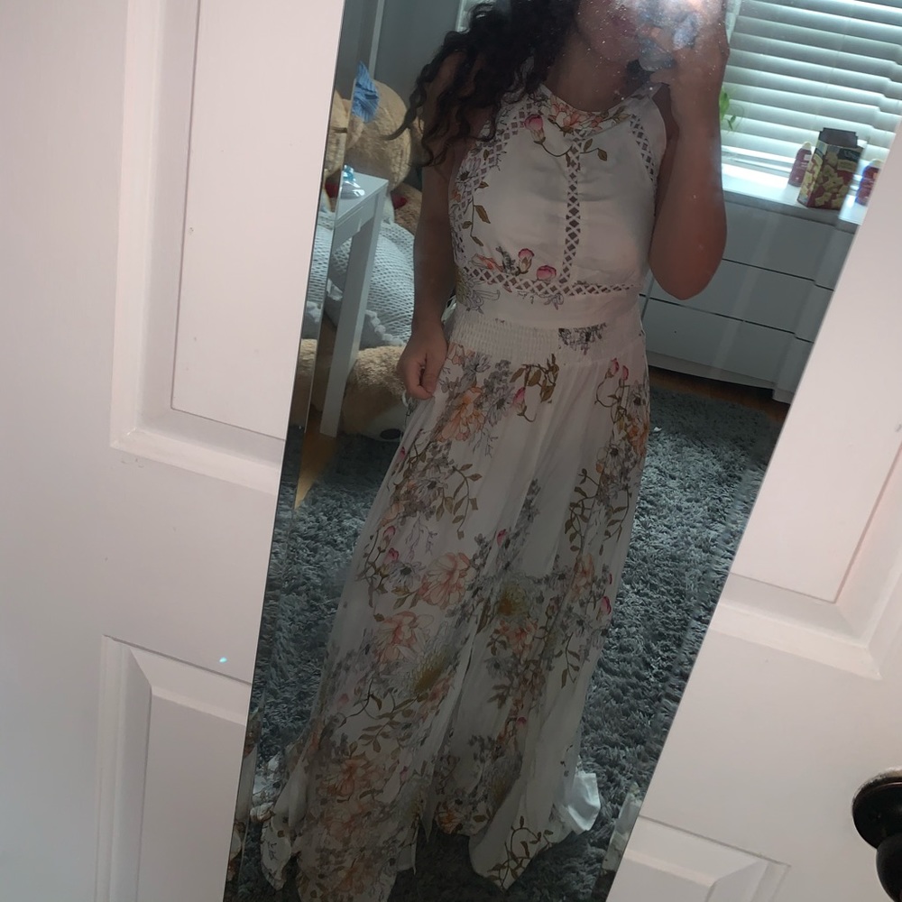floral long dress with tags